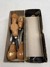 5 Piece Mifer Wood Palm Carving Set Wood Working Tools Chisels Gouges Ref 500