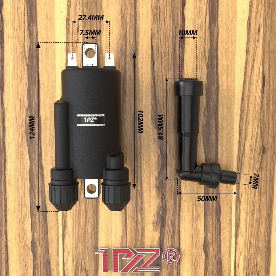 2x Ignition Coil W/ Cap For HONDA Nighthawk 650 CB650SC CB900 GL1200 1982-1985 - Image 2 of 4