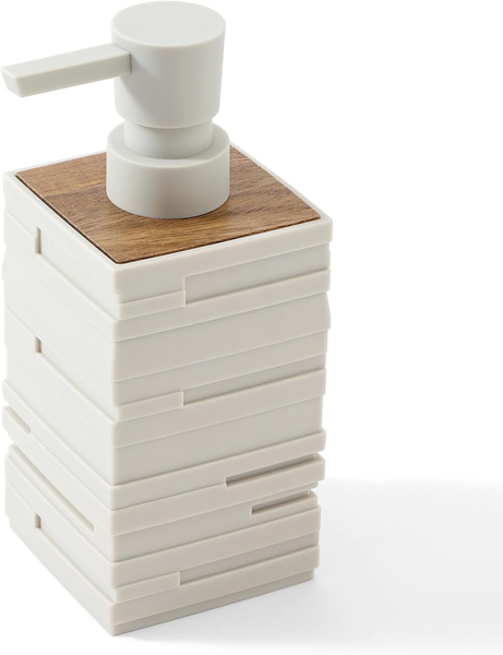 Moderne Seifenspender Schwarz Holz, SpüLmittelspender FüR KüChe Arbeitsplatte, Ä-image