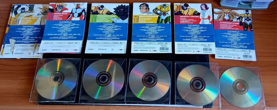 Jeeg Robot D'acciaio 6 DVD In Bustina+Volumetti  - Immagine 3 di 4