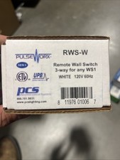 PCS PulseWorx UPB Auxiliary/Remote Dimmer Wall Switch, White (RWS-W)