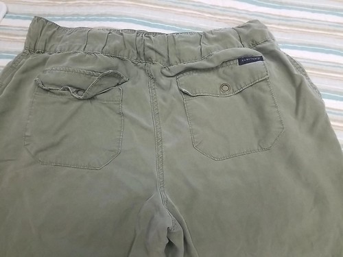 Sanctuary Pants Joggers Green Size M pull on tie waist pockets Lyocell - Picture 3 of 3