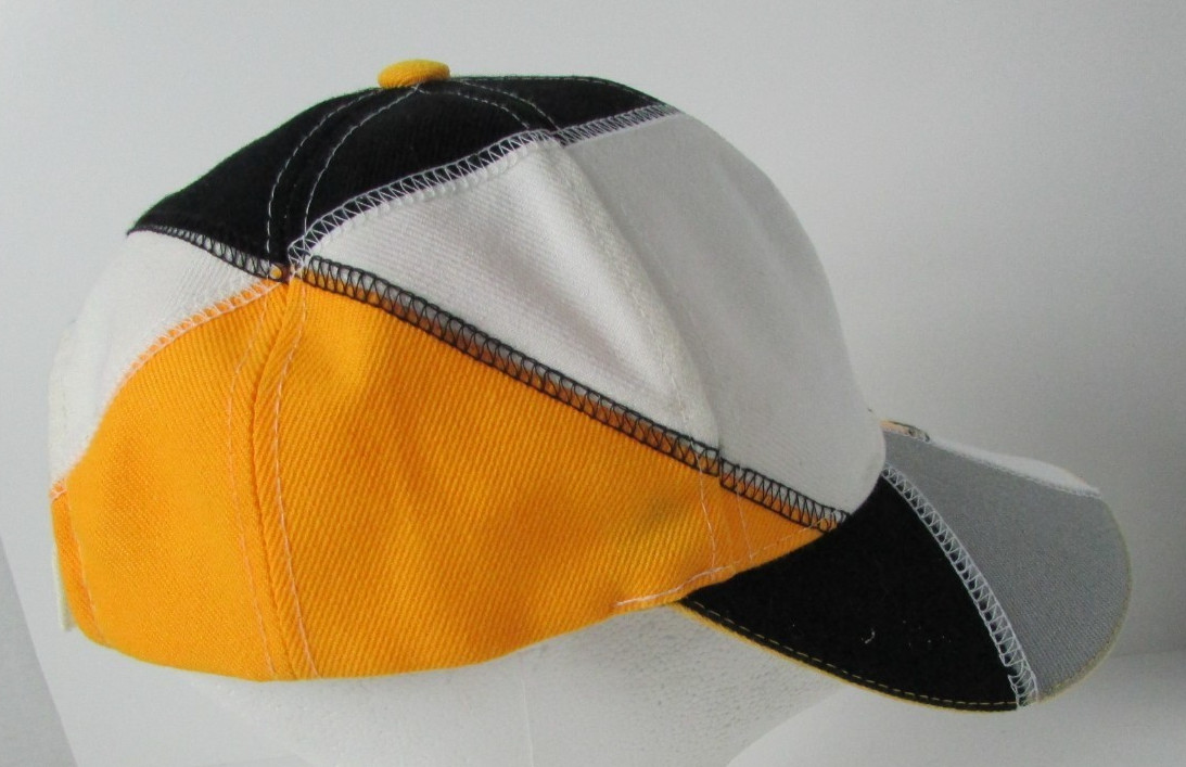 City Hunter Patchwork Hat Cap  Multicolor Black W… - image 2