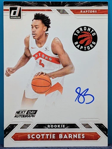 2021-22 Panini Donruss ND-SBN SCOTTIE BARNES Next Day Auto Rookie 🎁 SHIPS FREE!