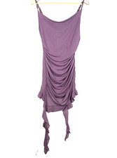 Cider Purple Ruched Mesh Mini Dress Y2K Wedding Guest Spring Garden Party Sz L