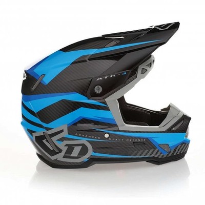 6D MX26 Helm für Erwachsene - ATR-3 RIVAL FIM - Cyan
