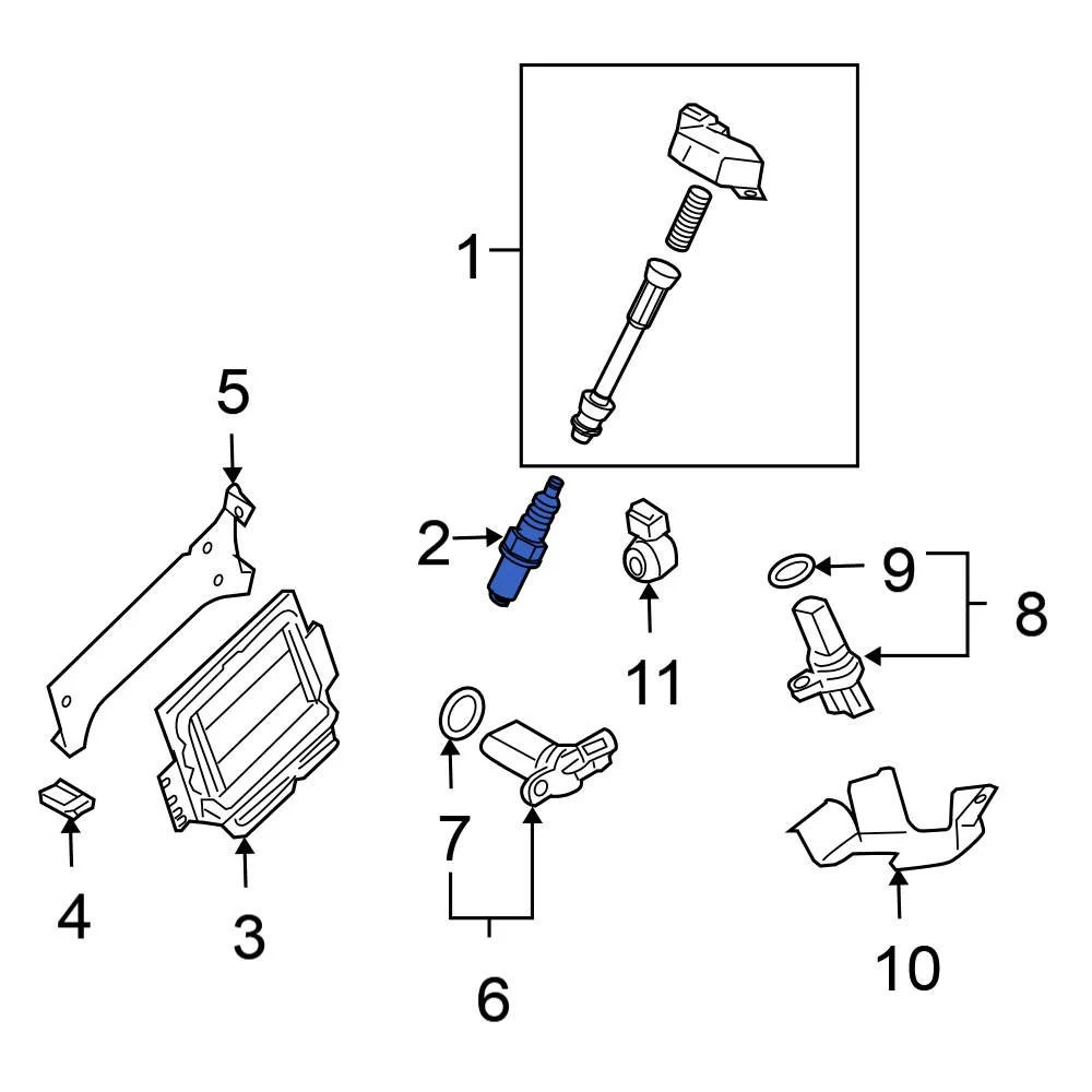 For Nissan Altima 2002-2006 Nissan 224015M014 Spark Plug