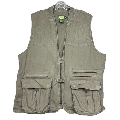 Cabela s Outdoor Gear Shooting Vest Men s Extra Large Quilted Green Pockets