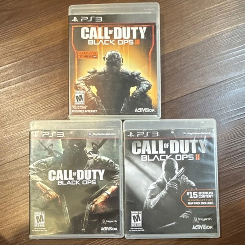 Activision Call of Duty Black Ops Trilogy PS3 Multiplayer Shooter NTSC-U/C