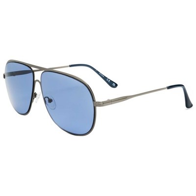 Guess Unisex 60 mm Shiny Gunmetal Sunglasses GF0208-08V-60