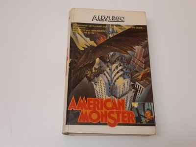 American Monster 1982 VHS German PAL Video Hartbox Larry Cohen Q The Winged Serp