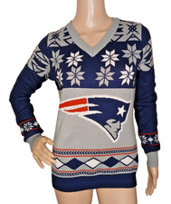 Suéter Patriots New England Juvenil Grande Mujer Pequeño Equipo NFL Ropa T14