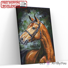 Paint by Numbers Kit Horse Canvas Art Drawing Oil Home Wall Decor