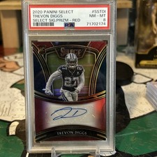 2020 Panini Select - Select Signatures Red Auto 2/50 Trevon Diggs