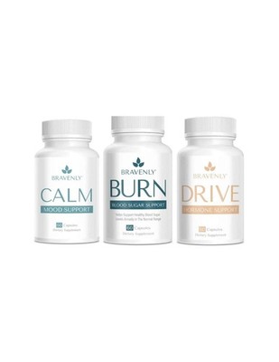 NEW Bravenly global MIND AND BODY CALM - BURN - DRIVE