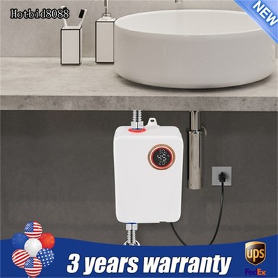 Electric Tankless Water Heater Instant Hot Shower Kitchen Heater 110V 3000W