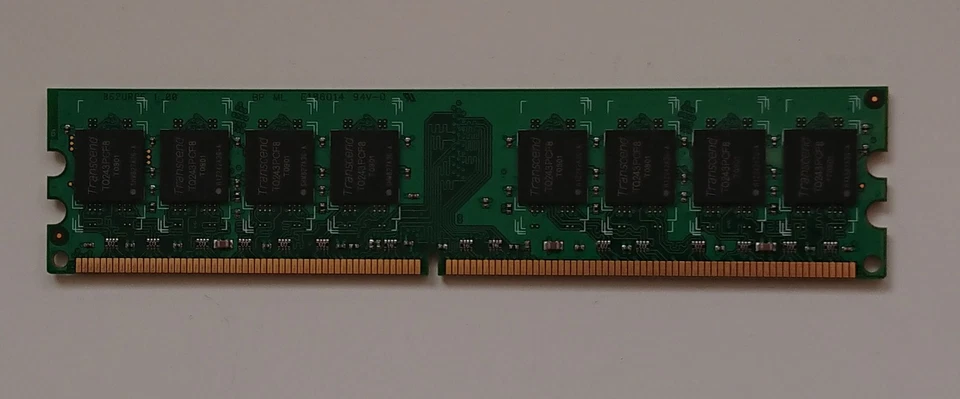 Vintage 2Gb Double Sided Transcend PC2 DDR2 667MHz Non-Parity DIMM Memory - 19 - Image 3 of 4
