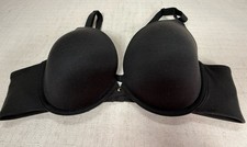 Women s Cacique 44B Boost Plunge Black Bra Underwired