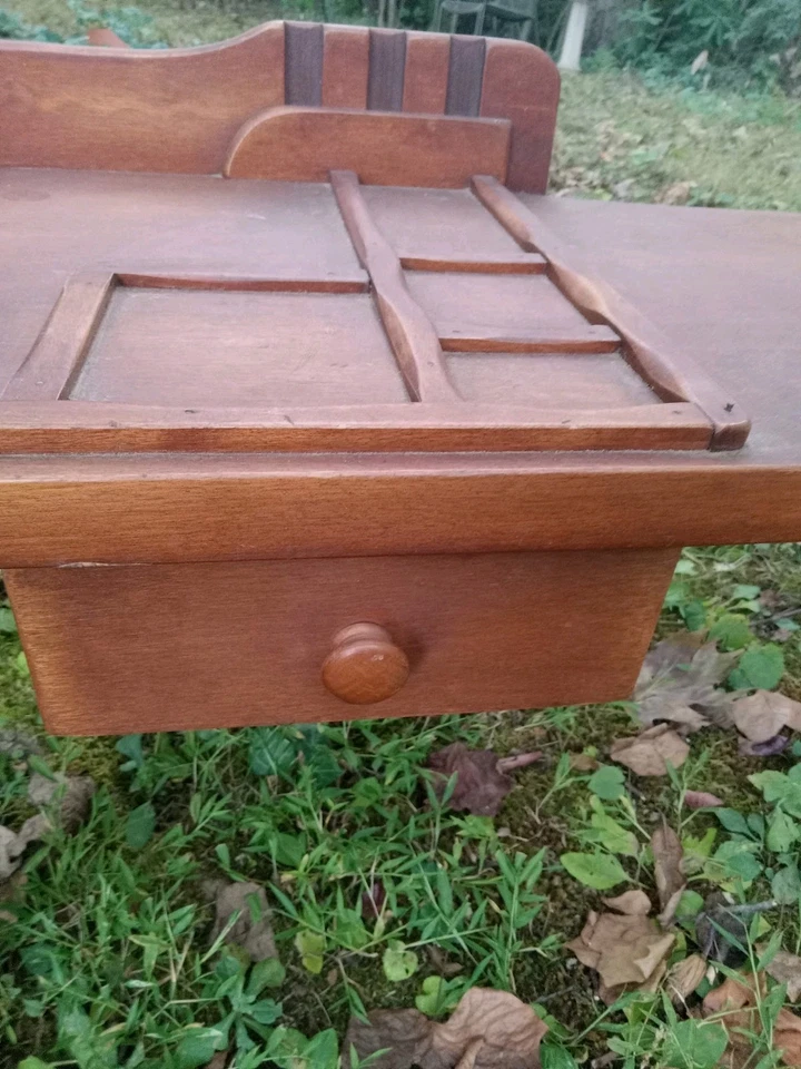 Mesa de centro de banco zapateros de madera Cushman Colonial Creation 3-16 primitiva Foto 4 de 4