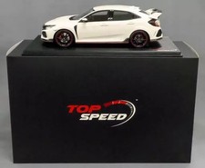 TSM 1/18 Honda Civic Type R RHD Mini Car Championship White Model TSM TS0156
