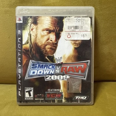 SONY PlayStation 3 WWE SmackDown vs. Raw 2009 PS3 Wrestling ECW Triple H TESTED