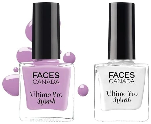 FACESCANADA Faces Splash Glossy Finish Nail Enamel, Viola 41, 8 Ml And Faces Can