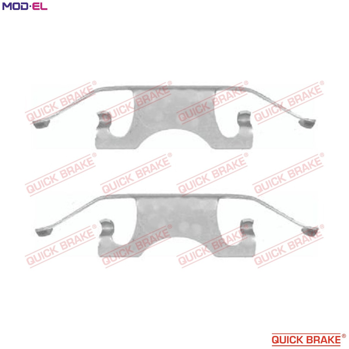 ACCESSORY KIT DISC BRAKE PAD 109-1640 FOR MERCEDES-BENZ OM 646.961 2.1L 4cyl