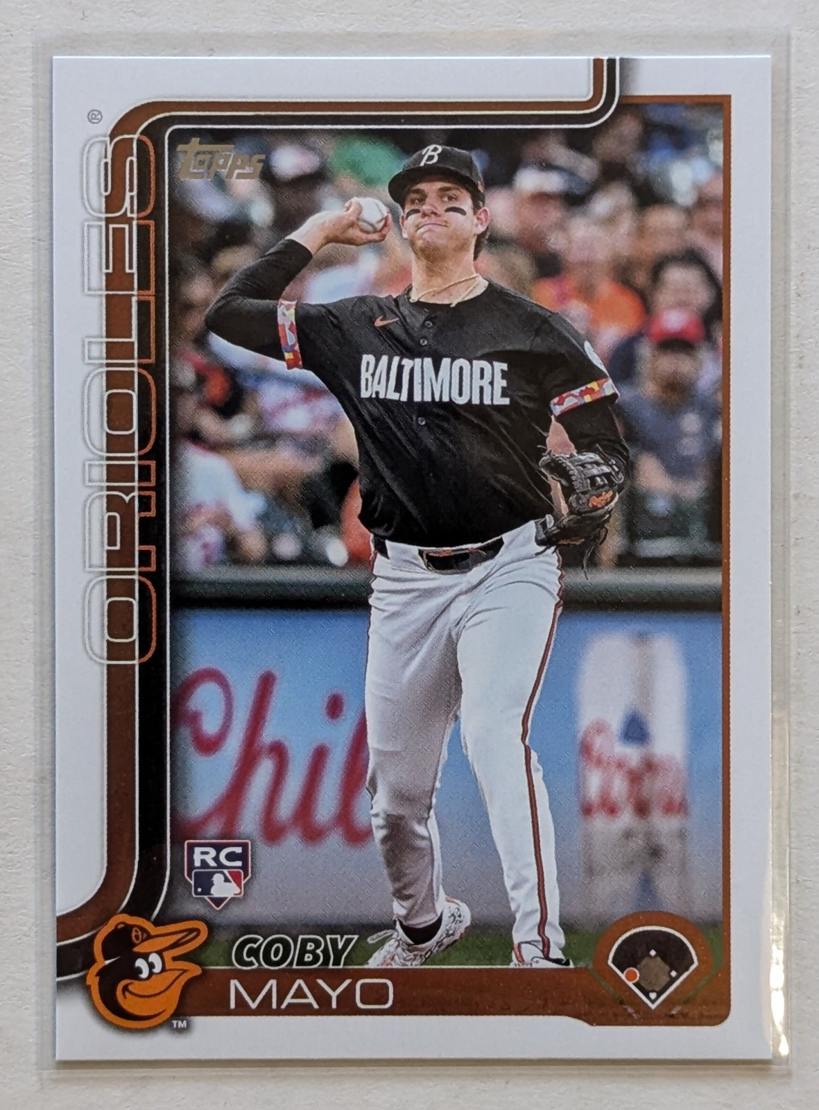 2025 Topps Series 1 Coby Mayo Rookie RC #20 Baltimore Orioles