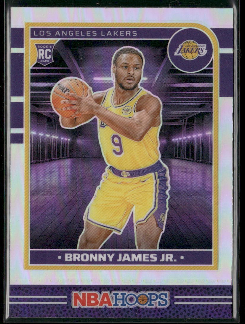 2024-25 Hoops #280 Bronny James Jr. Premium Prizms Silver