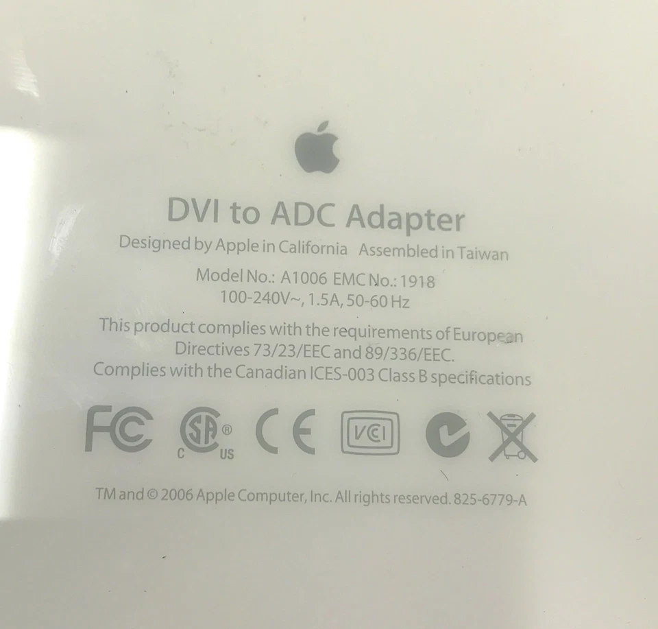 Genuine Apple A1006 DVI to ADC Power Adapter for Studio & Cinema Displays - Image 2 of 4