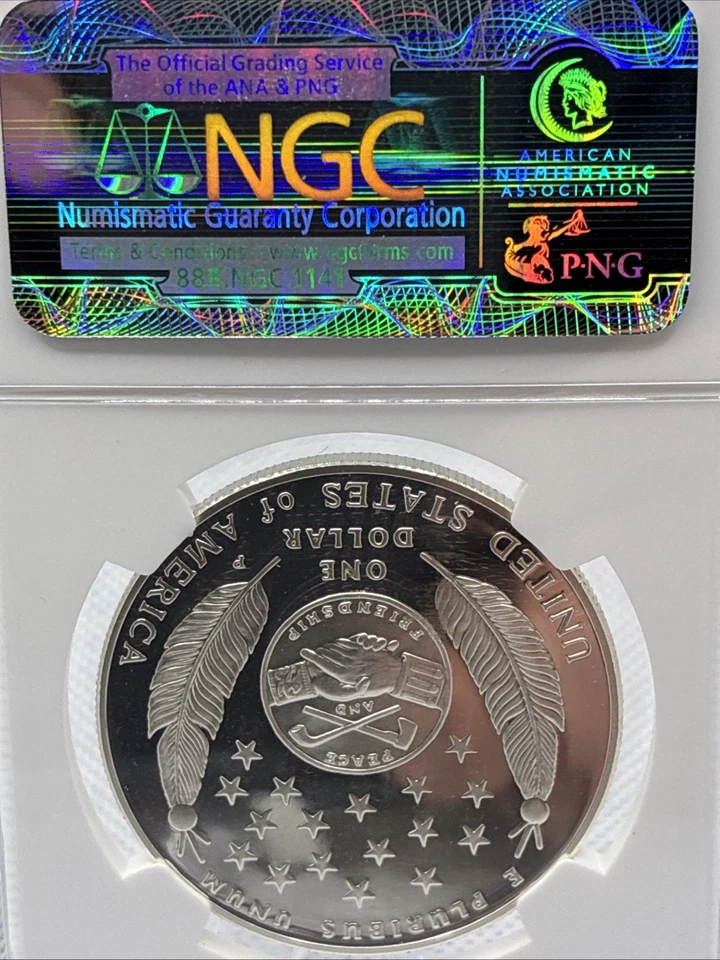 2004 P Lewis & Clark Proof Silver Dollar, NGC PF-69 Ultra Cameo - Image 3 of 4