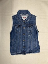 Mossimo Supply Co Denim Vest Men s Small Blue Jean Trucker 100 Cotton Y2K
