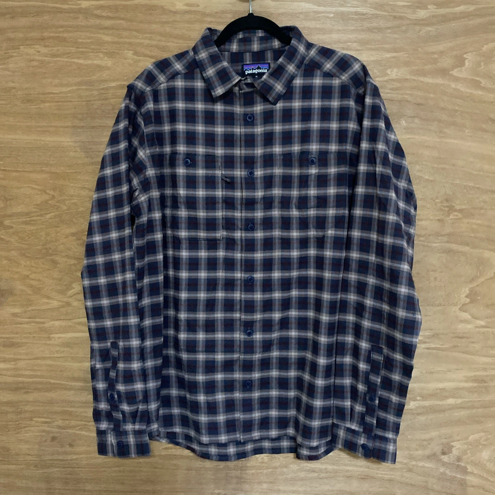 Patagonia Canyonite Flannel Shirt Men's Size XL Plaid Hiking