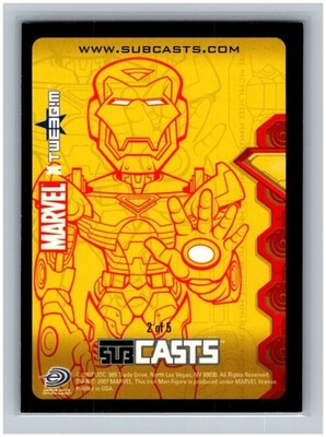 2007 Marvel Masterpieces / Iron Man #SC2 / Subcasts / 1:1 Insert / Skybox / UDE
