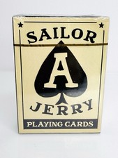 Sailor Jerry Playing Cards Sealed Deck Tattoo Art Spade Ace NOS Pinup, Rum Navy