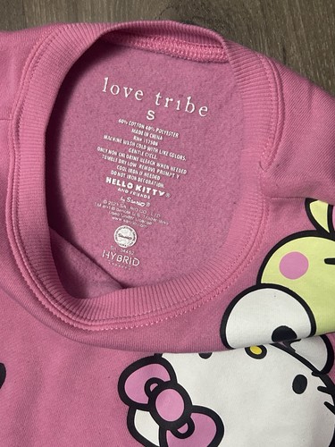 Hello Kitty and Friends Women's Long Sleeve Sweatshirt Pink Size Small - Picture 3 of 4
