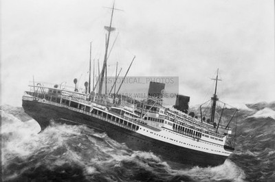 SS PRESIDENT COOLIDGE OCEAN LINER AT SEA 1934 4X6 PHOTO