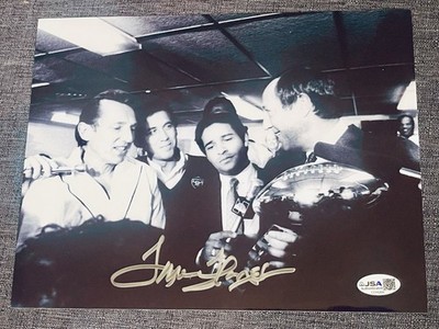 Tom Flores SIGNED 8 X 10 Photo Autographed Raiders Coach JSA Authenticated COA