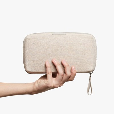 Bellroy Tech Kit Cable Organizer Travel Pouch Case Compact Zipper Saltbush/Beige