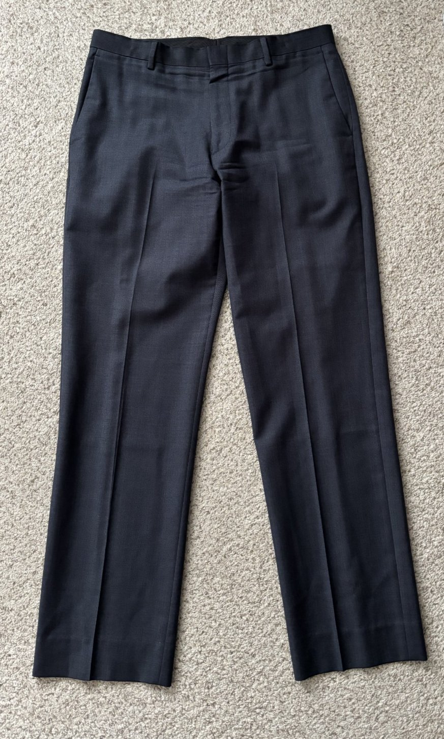 J.CREW Pants Mens Size 33x30 Dark Navy Ludlow Dress Pant Tollegno Italian Wool