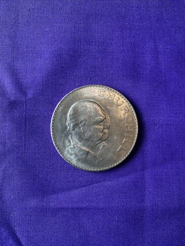Elizabeth And Philip Wedding Anniversary Coin 1947 + Winston Churchill 1965 Coin - Picture 6 of 6