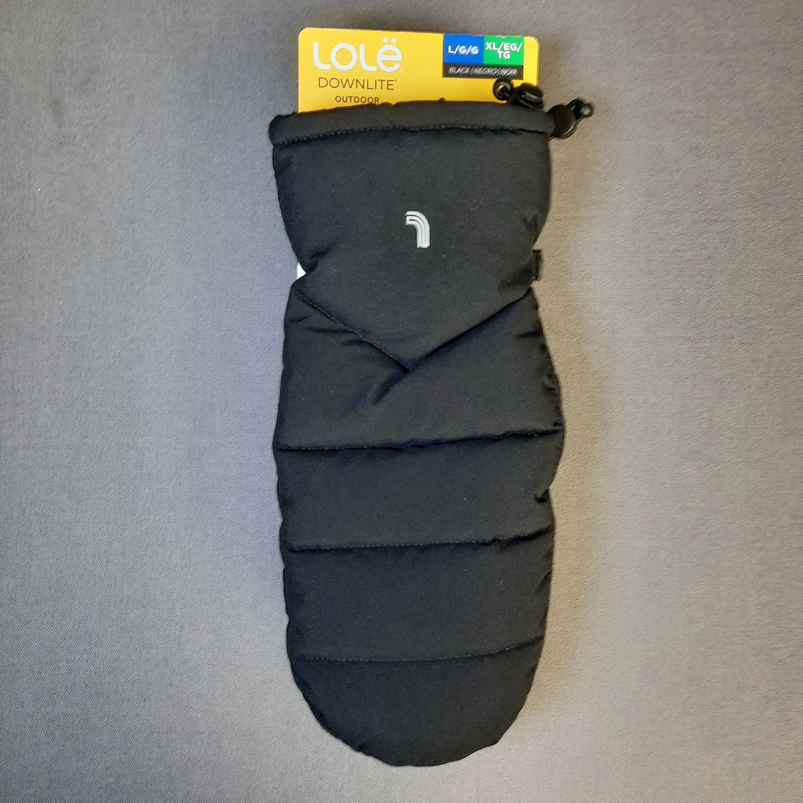 NWT LOLË L / XL Black Downlite Outdoor 80/20 Puffer Mitten Mittens Womens
