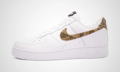Nike Air Force 1 Low Ivory Snake Herren Sneaker Schuhe weiß GR. 45 AO1635-100