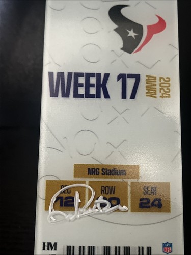 Baltimore Ravens Derrick Henry #22 Autographed Signed Commemorative Ticket COA - Picture 2 of 4
