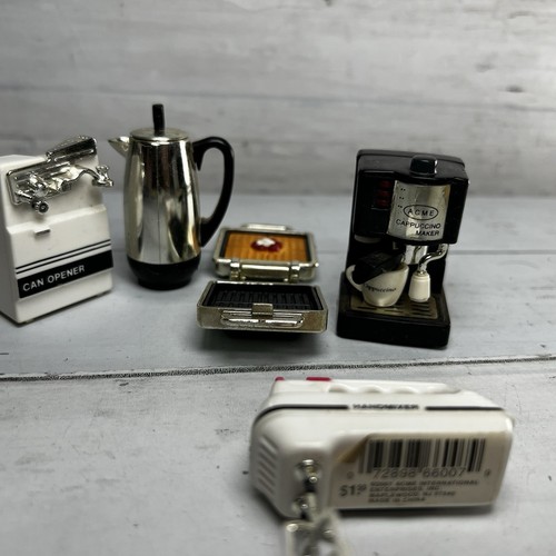 Lot of 6 Vintage Refrigerator Magnets 3D Coffee Pot Can Opener Mixer Waffle Iron - Picture 3 of 5
