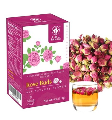 Rose Tea Loose Leaf, Premium Dried Rose Buds, Food Grade Natural Herbal Tea, ...