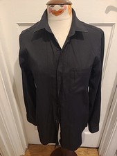 Mens Boohoo Size M Black Long Sleeved Shirt Formal