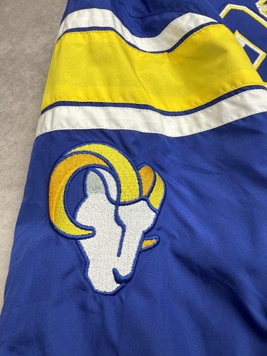 Los Angeles Rams Jacket Mens Small Full Zip Reversible NFL Football G-III - Picture 9 of 24