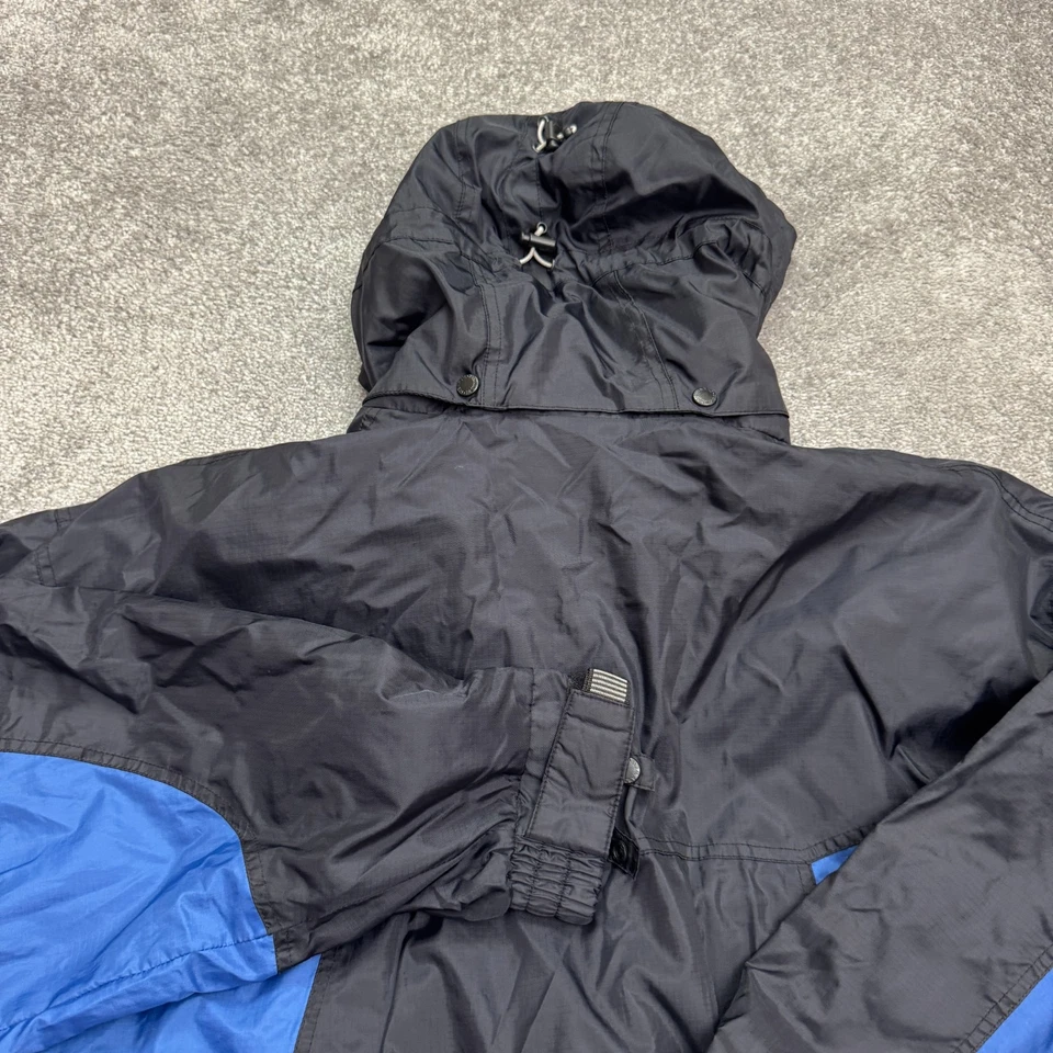 Stearns DryWear Vintage Años 90 Retro Cortavientos Sudadera con Capucha Chaqueta Para Hombres XXL Azul Negro Foto 4 de 4