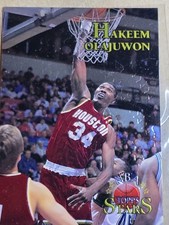 1996-97 Topps Stars Finest # 133 Hakeen Olajuwon Card (B63) Houston Rockets